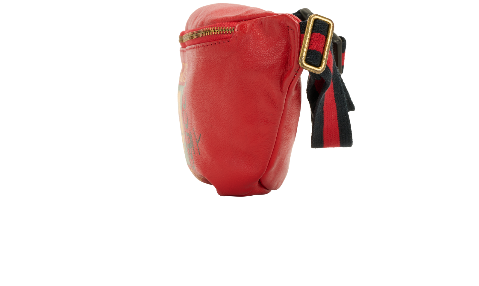 Coco Captain Logo Belt Bag, &pound;350, Handbags, Red, Leather, Bottom view